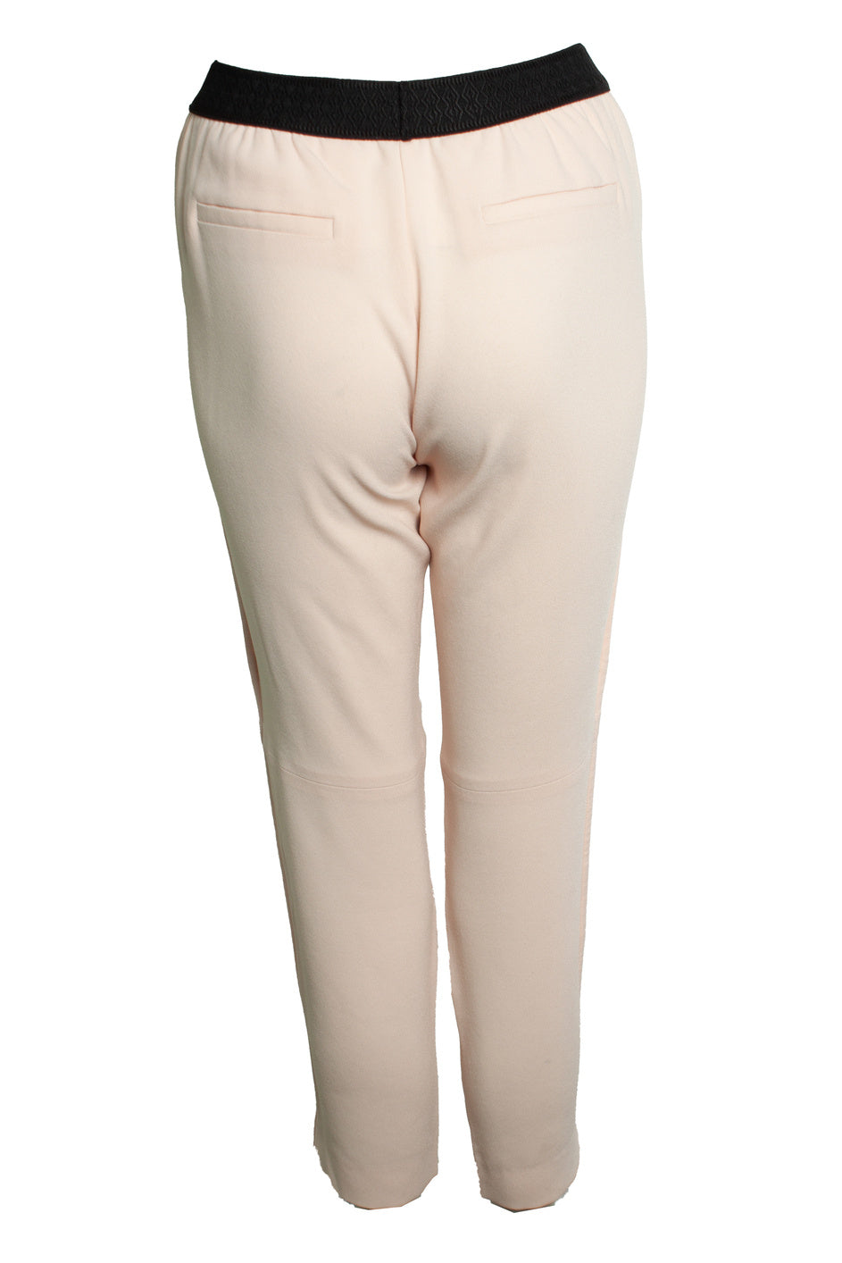 Women's Maje, Pink praline pantalon with black waist belt