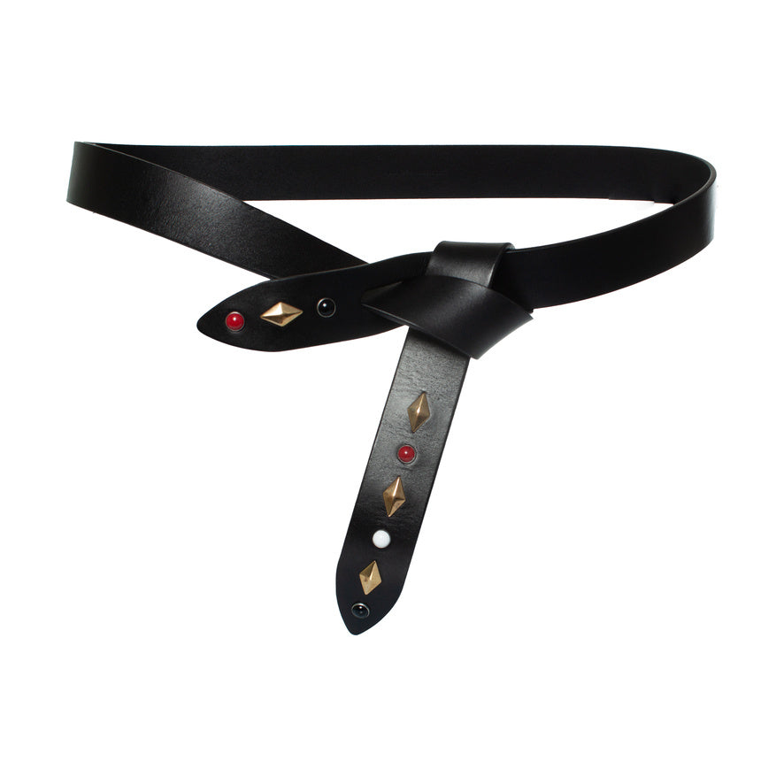 Isabel Marant, Lecce belt in leather with stones