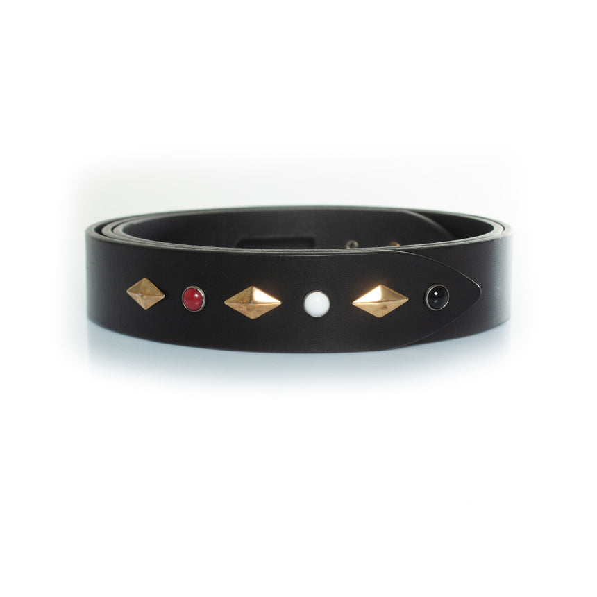 Isabel Marant, Lecce belt in leather with stones