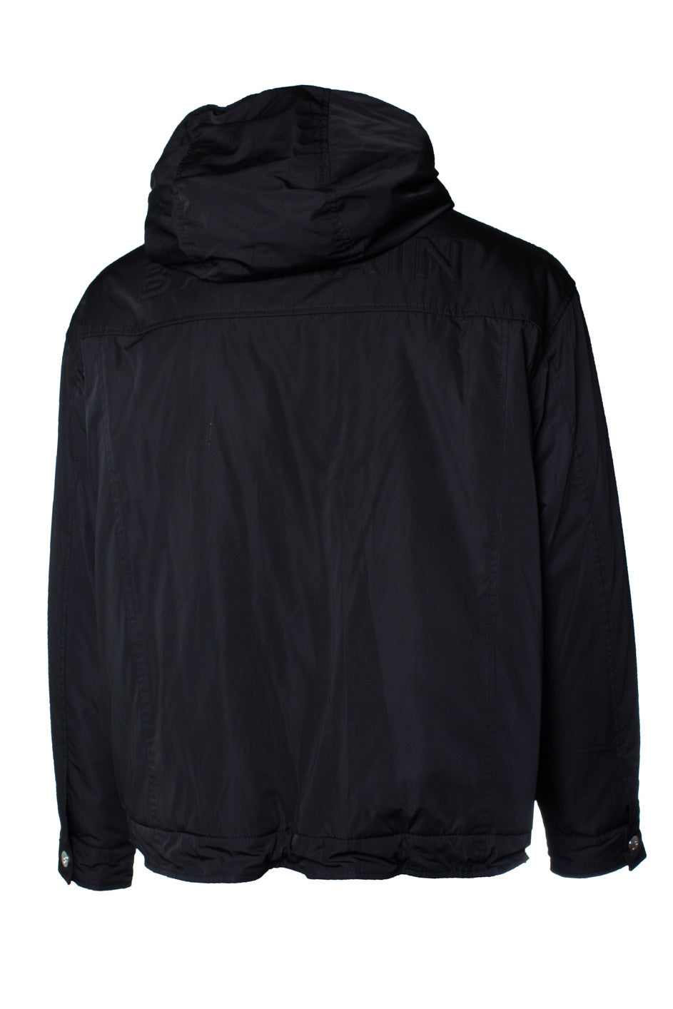 Men's Balmain, hooded bomber jacket in black