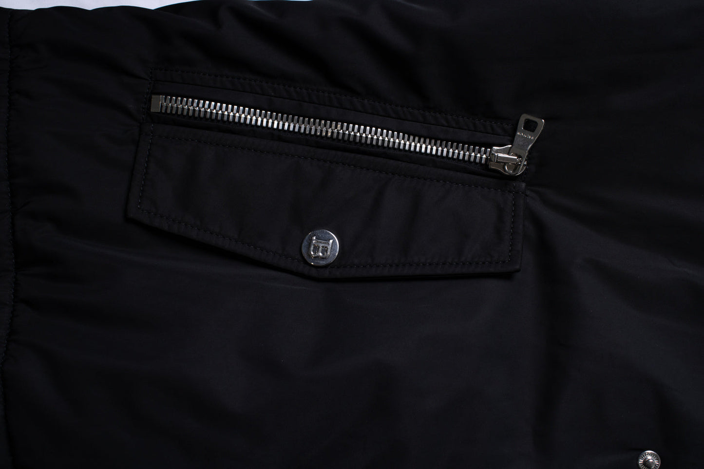 Men's Balmain, hooded bomber jacket in black