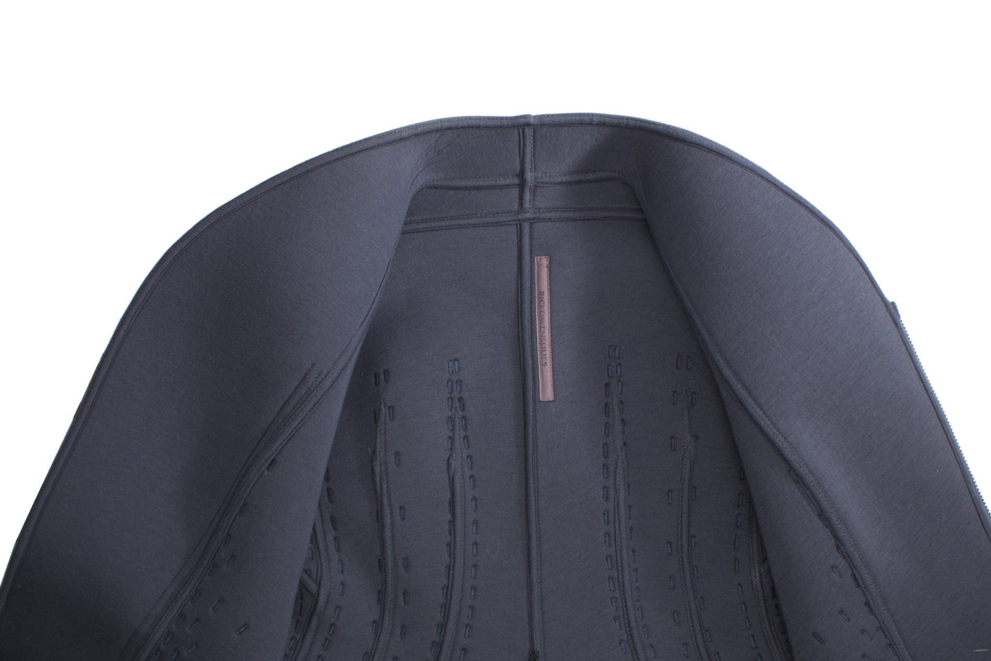 Women's Rick Owens, Lilies Blue bonded Nubuck Campala jacket.