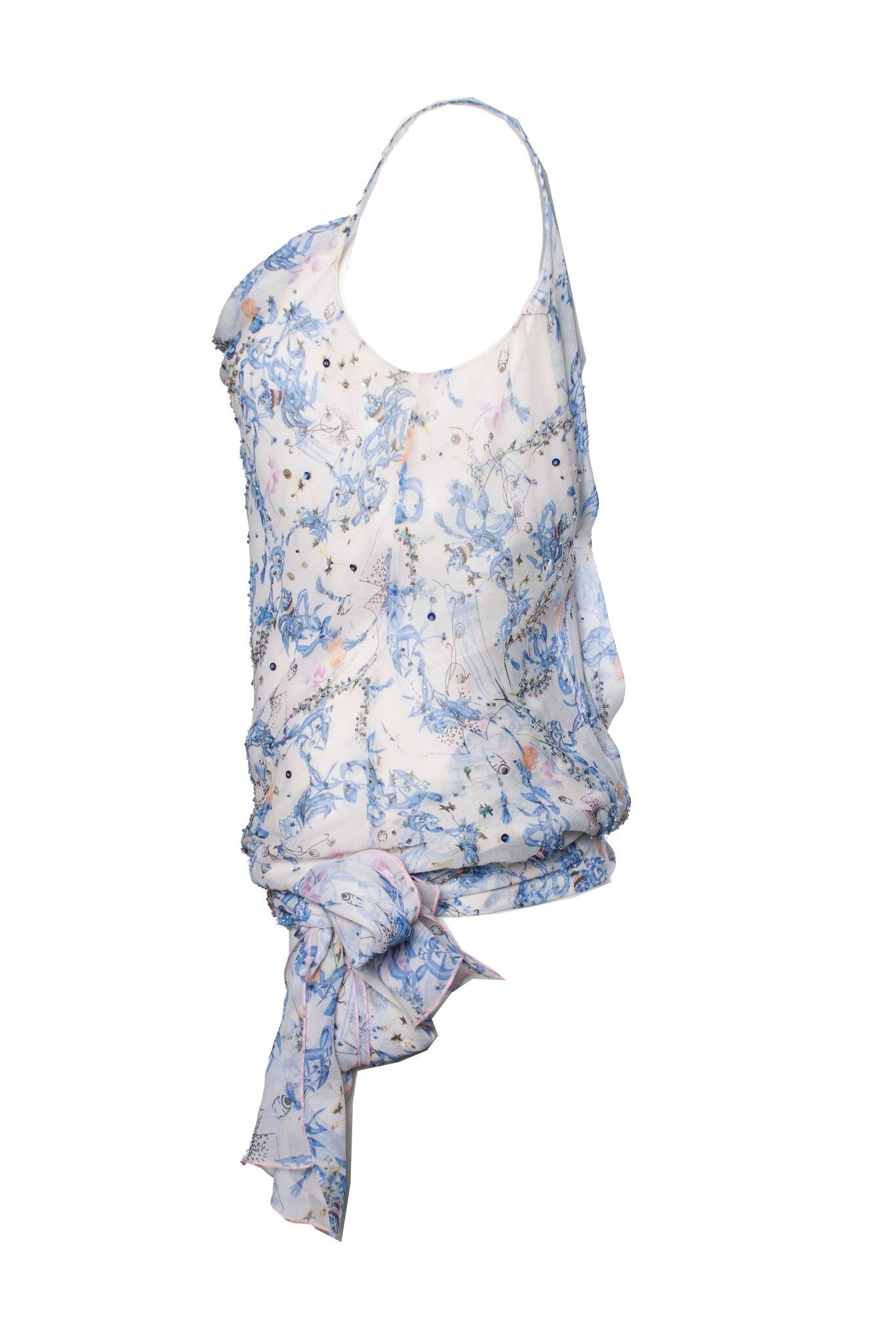 Women's Diane Von Furstenberg, Assymetric cream colored top