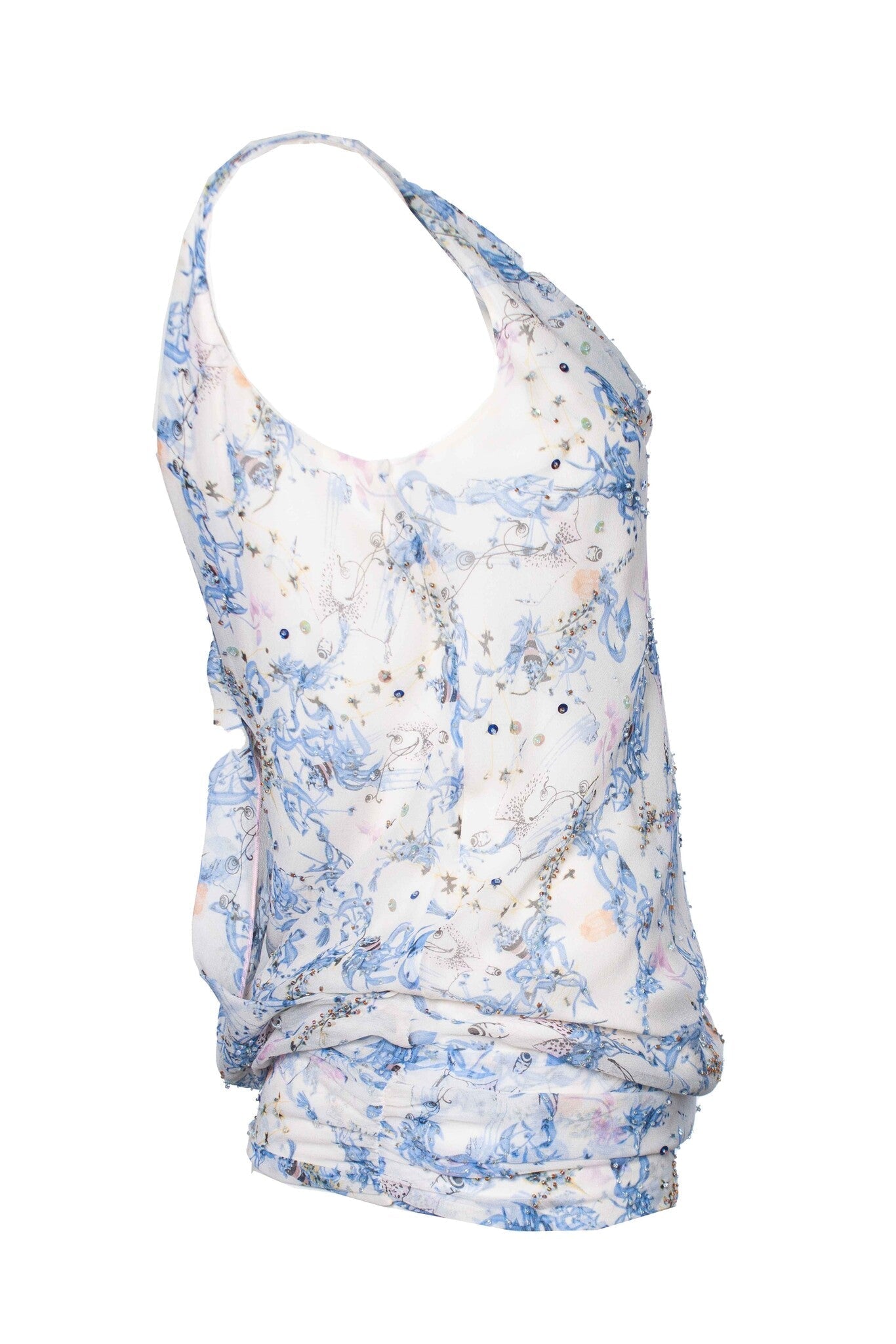 Women's Diane Von Furstenberg, Assymetric cream colored top