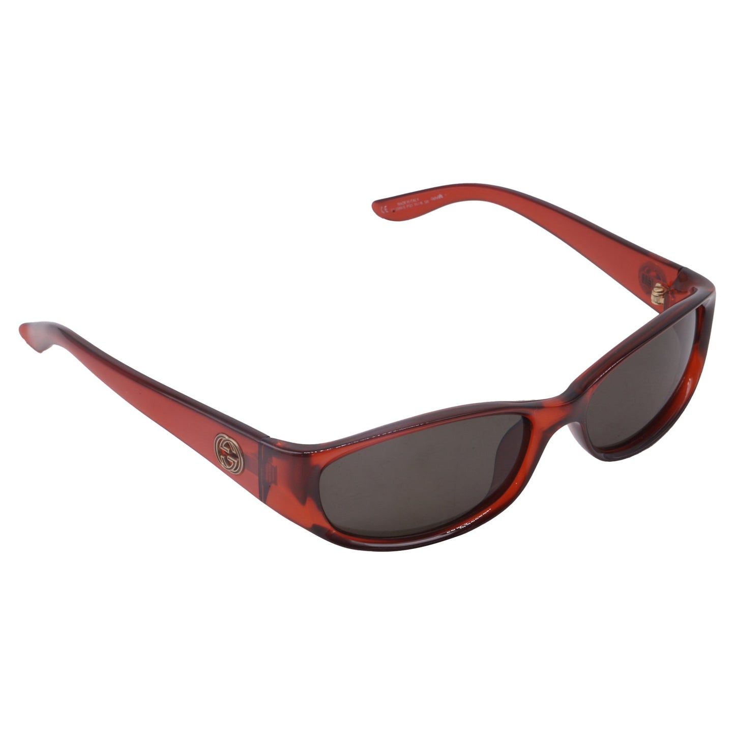 Gucci GG2566/S Interlocking G Sunglasses in Red Acetate