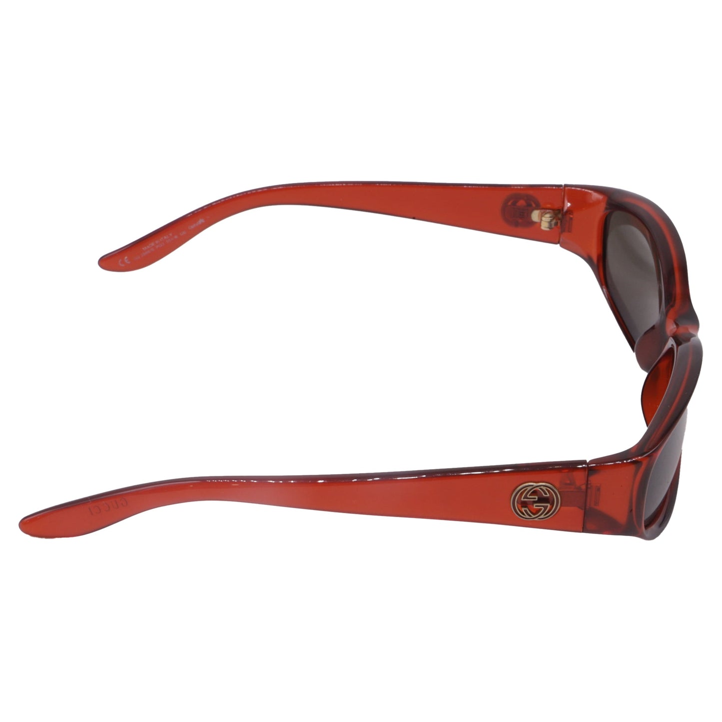 Gucci GG2566/S Interlocking G Sunglasses in Red Acetate