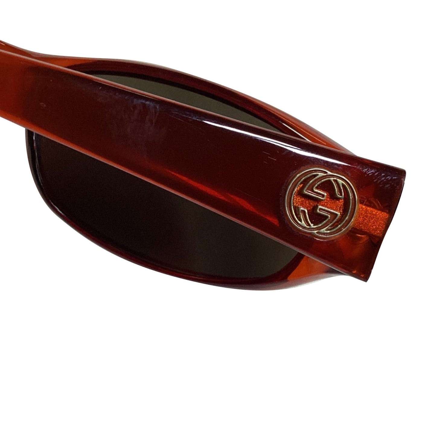 Gucci GG2566/S Interlocking G Sunglasses in Red Acetate