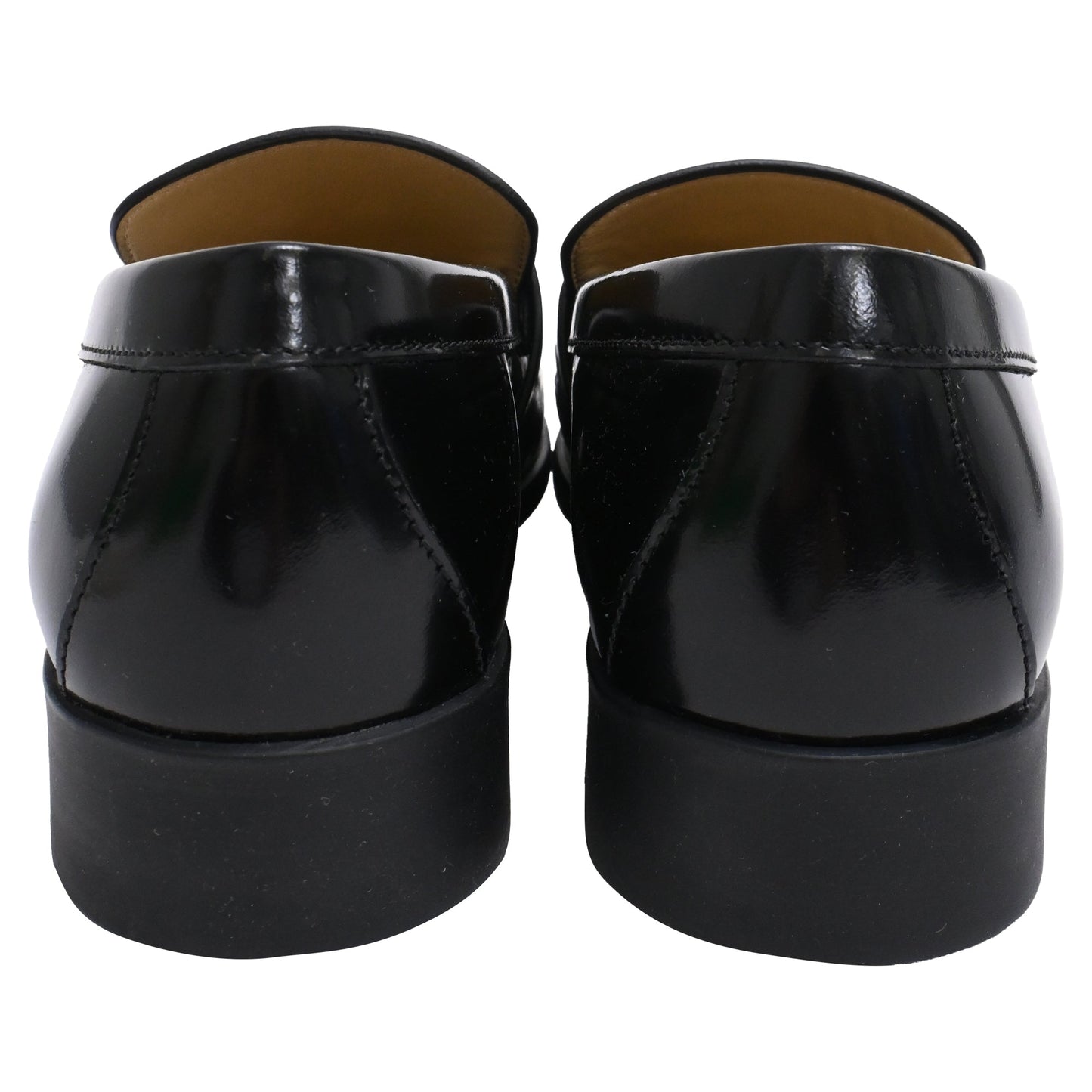 Women's Bottega Veneta Monsieur Loafers in Black Patent Leather