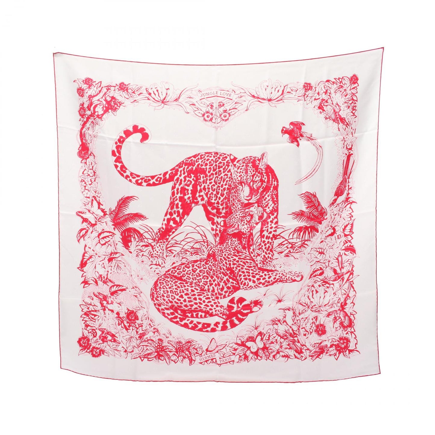Hermes Carre90 Jungle Love Silk Scarf
