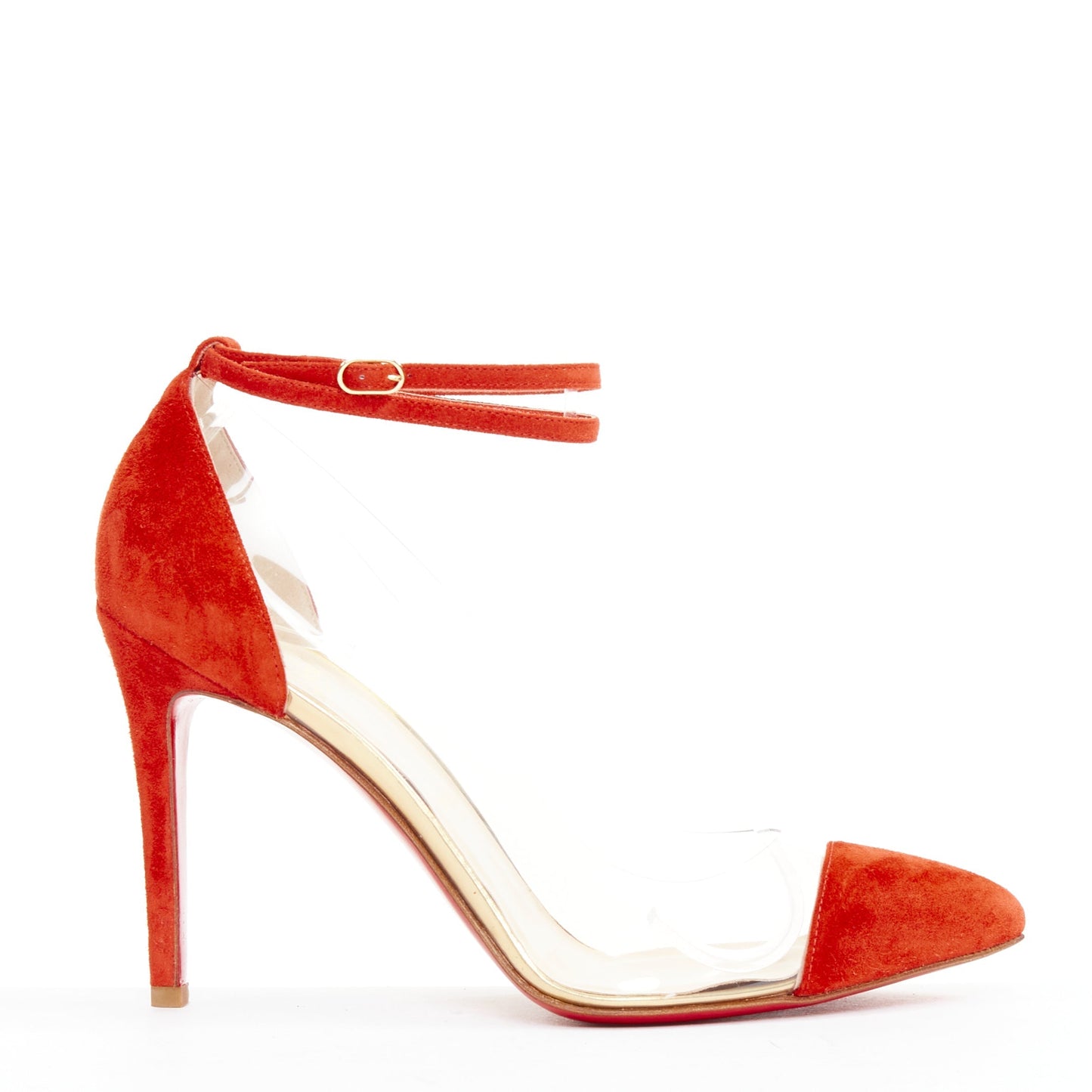 Women's Christian Louboutin Suede PVC Pump