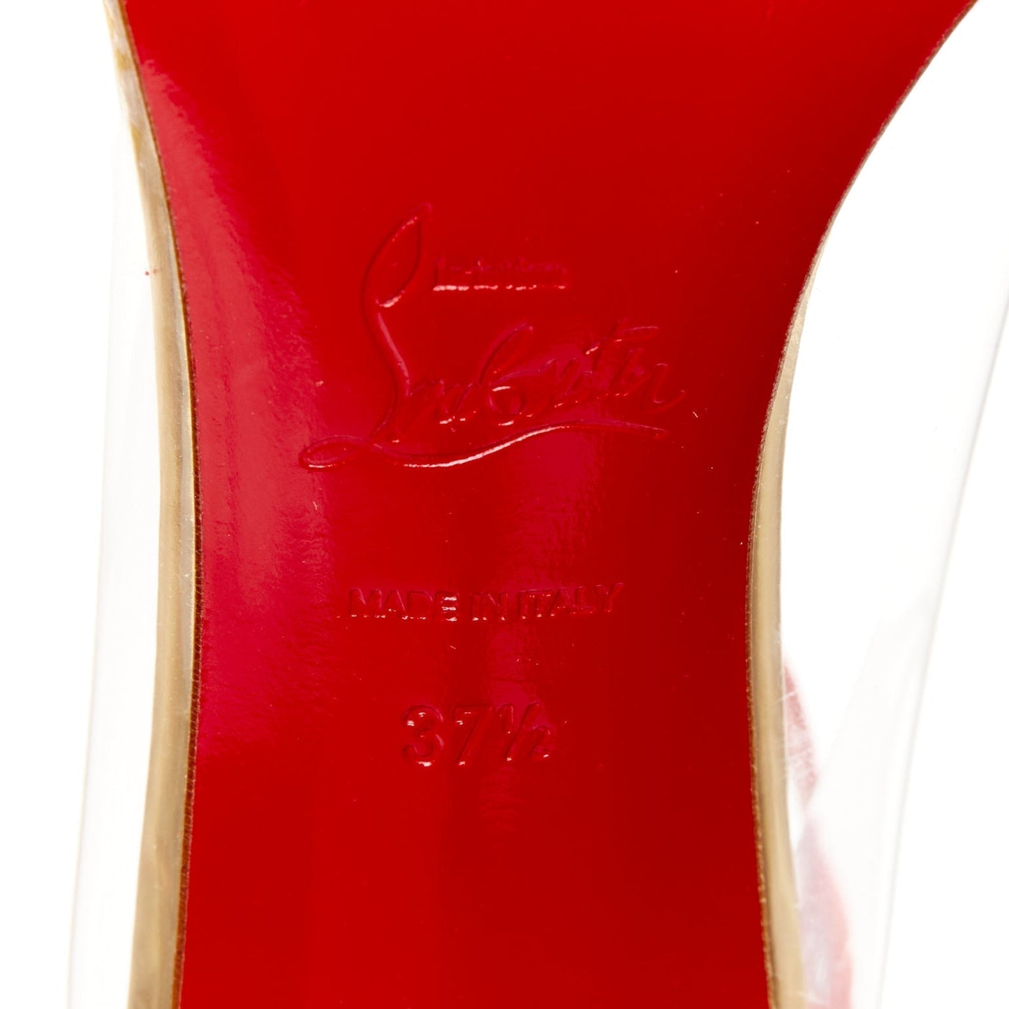 Women's Christian Louboutin Suede PVC Pump