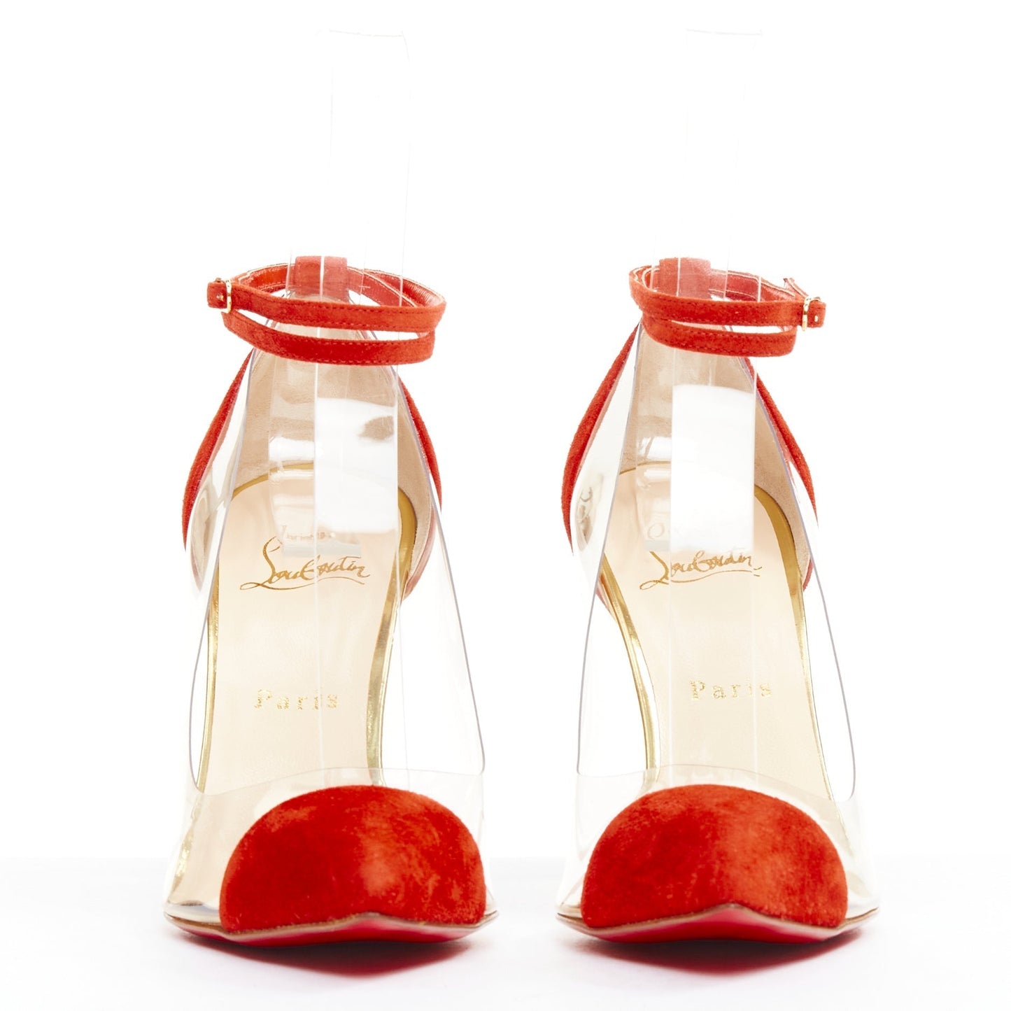 Women's Christian Louboutin Suede PVC Pump