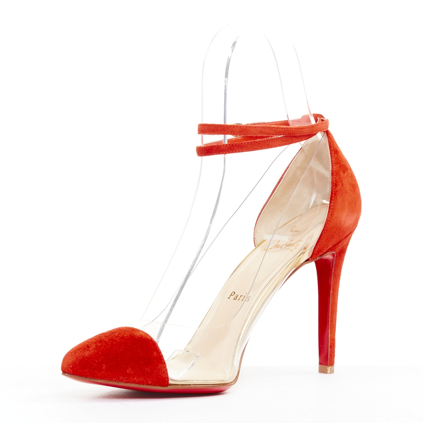 Women's Christian Louboutin Suede PVC Pump