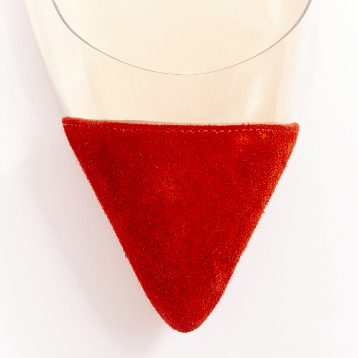 Women's Christian Louboutin Suede PVC Pump