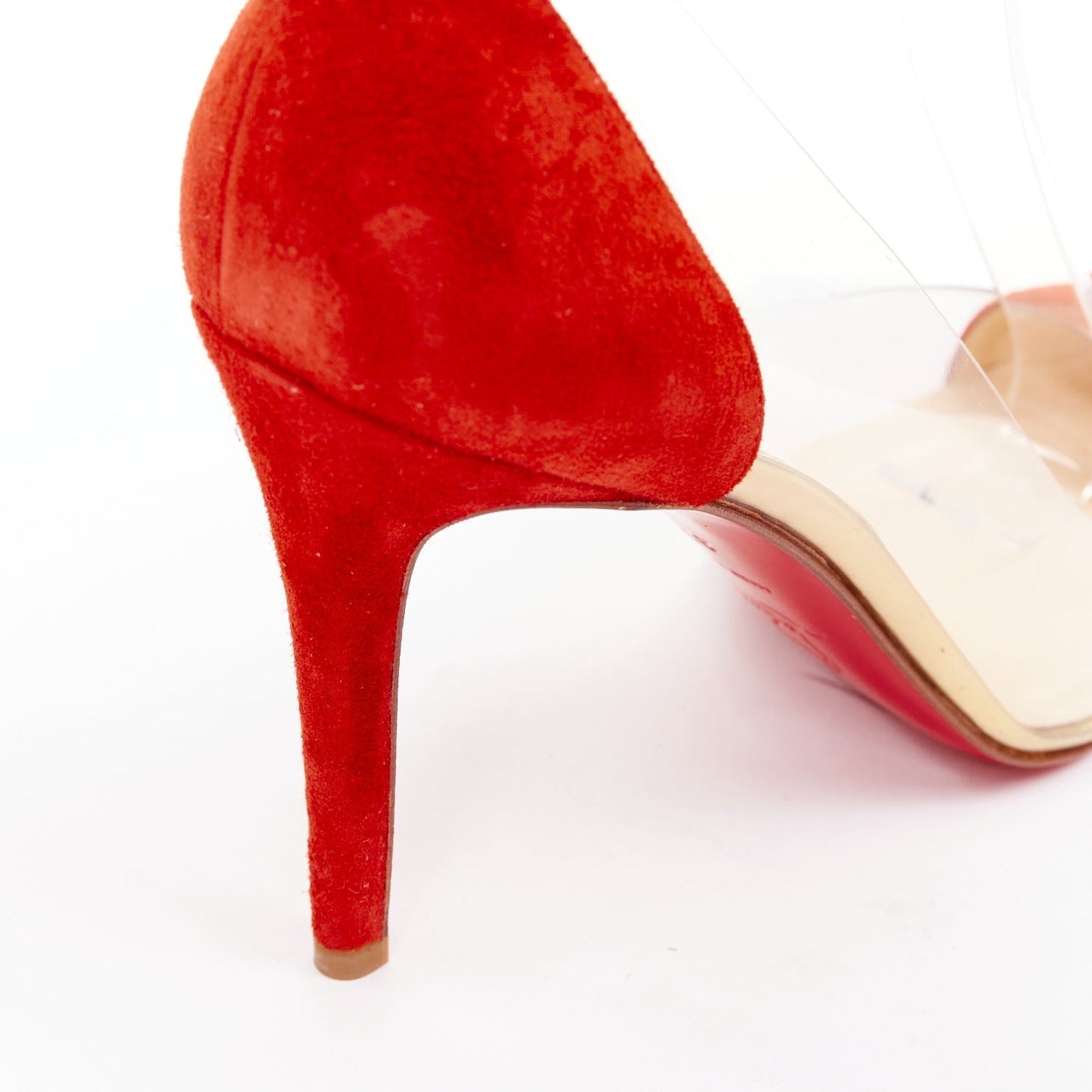 Women's Christian Louboutin Suede PVC Pump