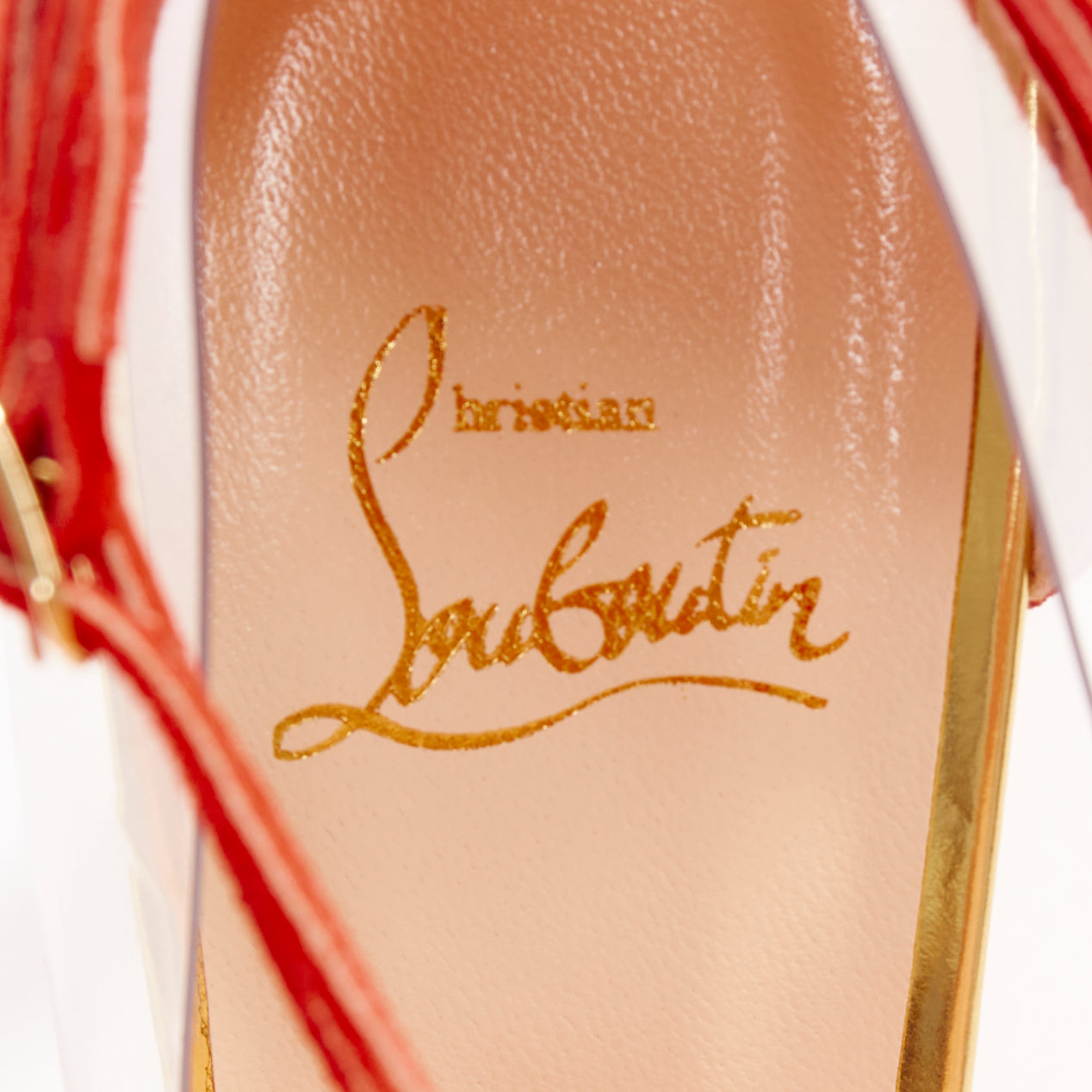 Women's Christian Louboutin Suede PVC Pump