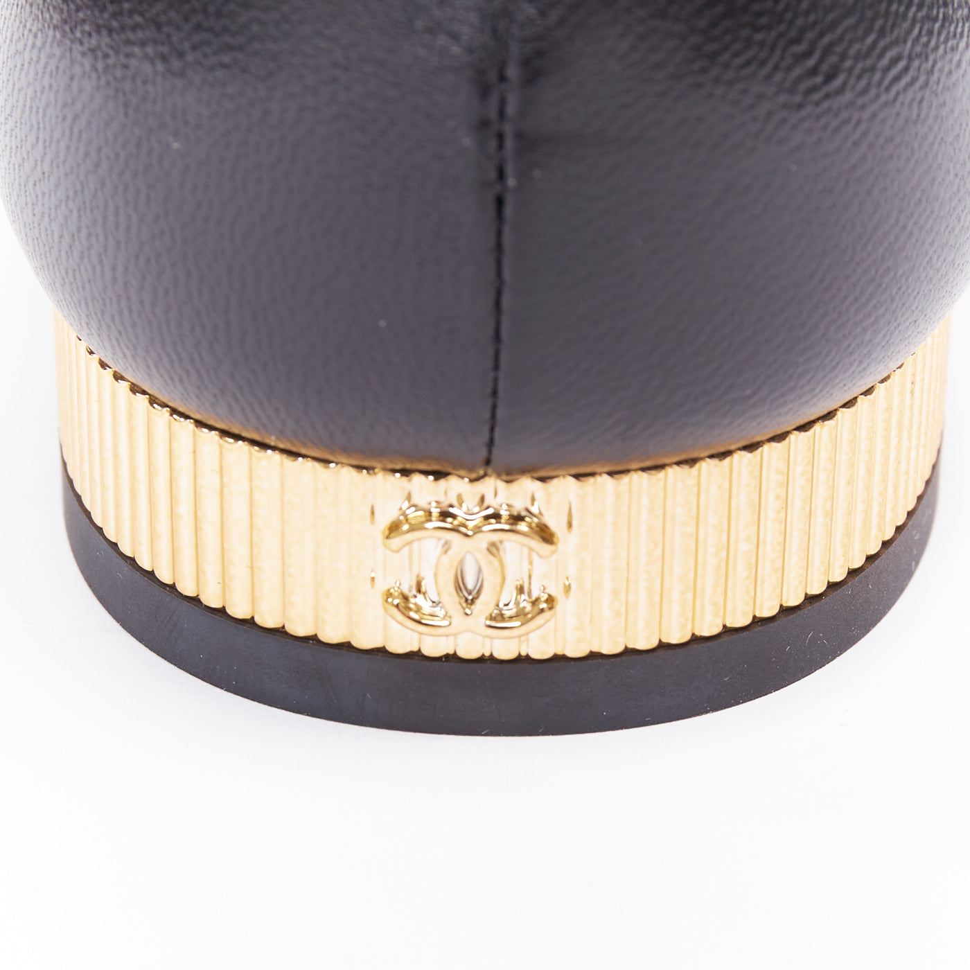 Women's Chanel Leather Grosgrain Mary Jane Flats