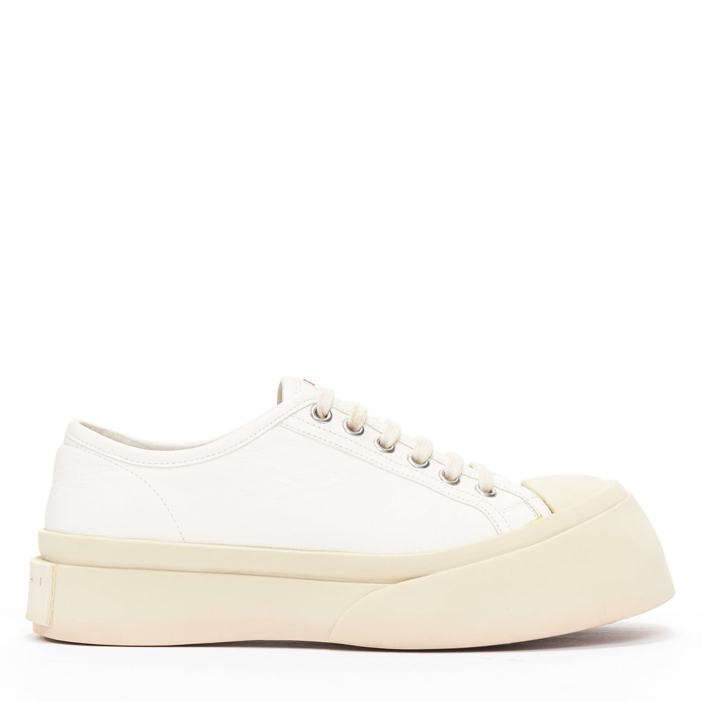 Women's Marni Pablo White Leather Sneakers