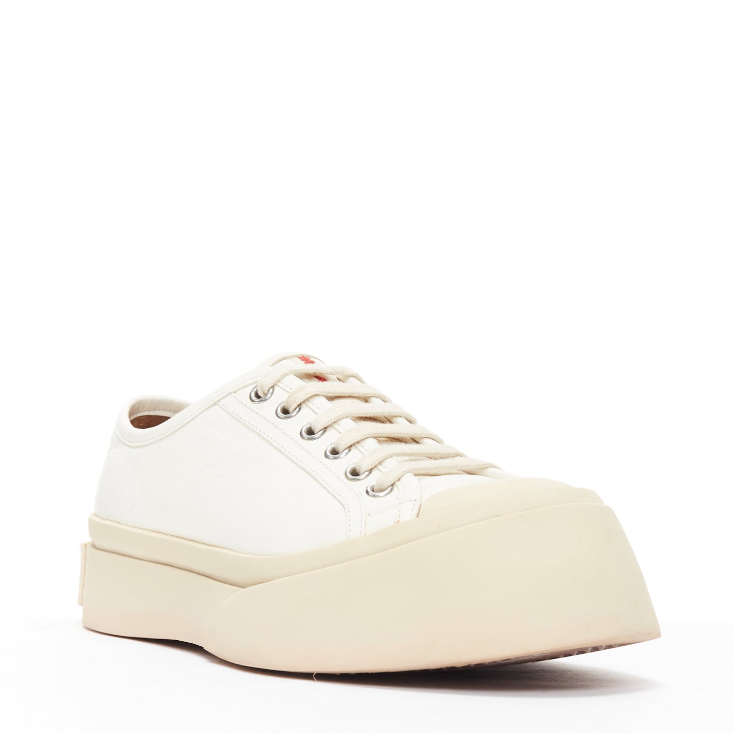 Women's Marni Pablo White Leather Sneakers