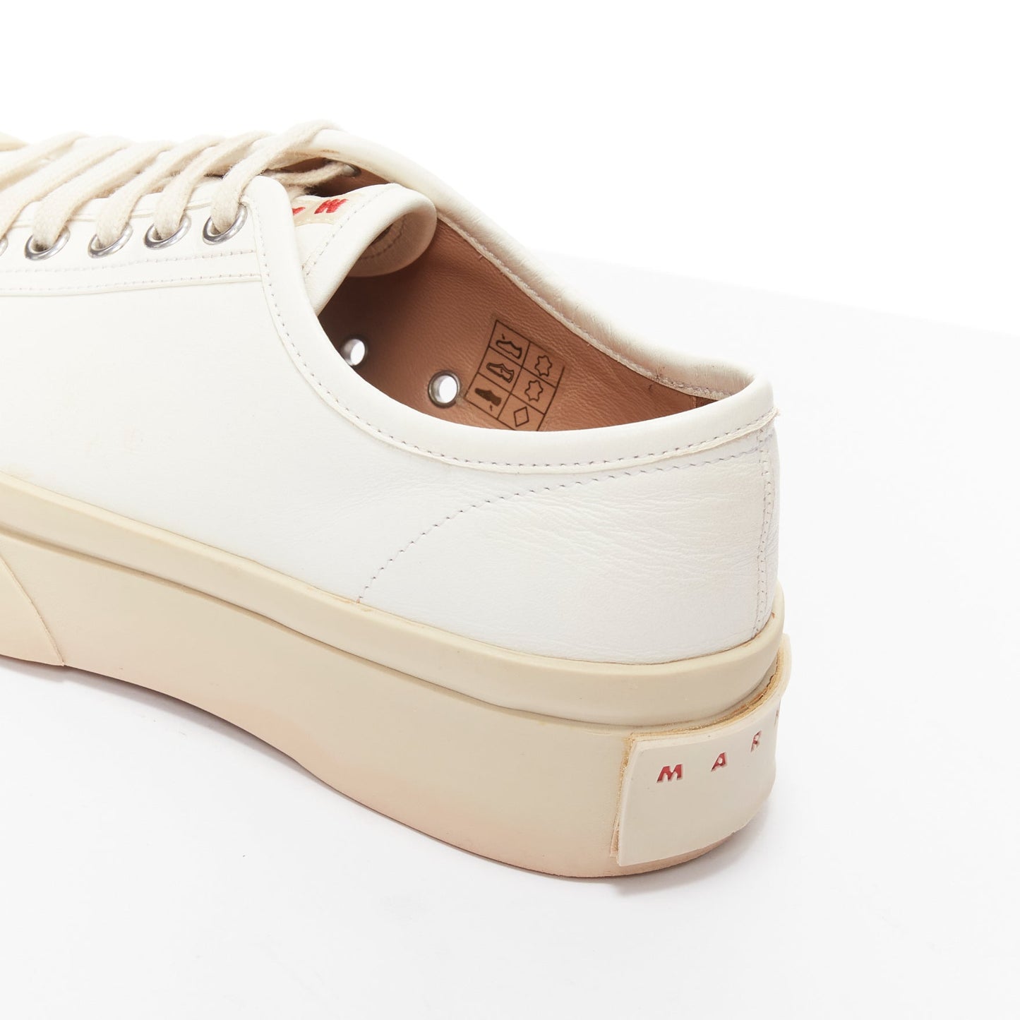 Women's Marni Pablo White Leather Sneakers