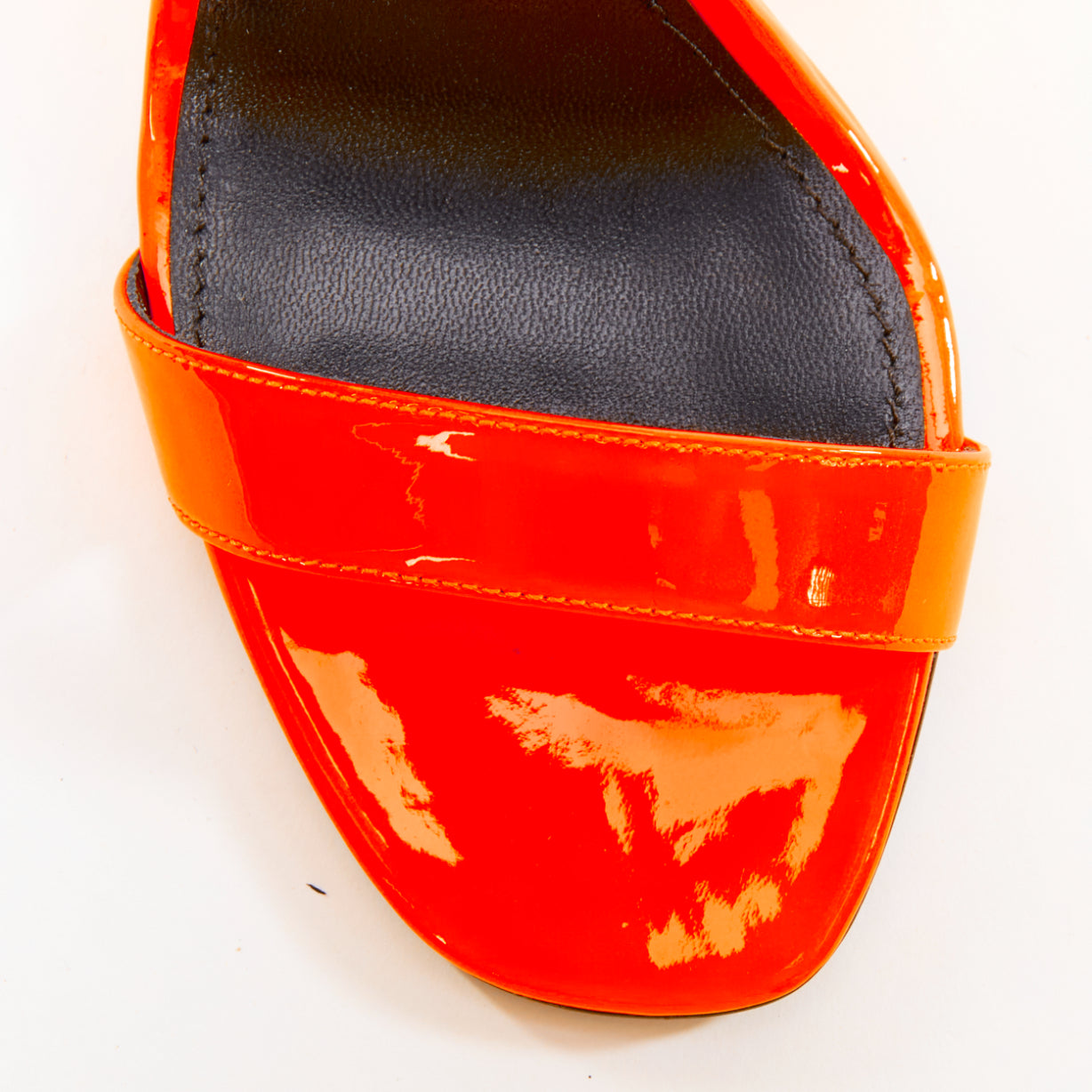 Women's Prada Flame Wedge Patent Flame Sandals