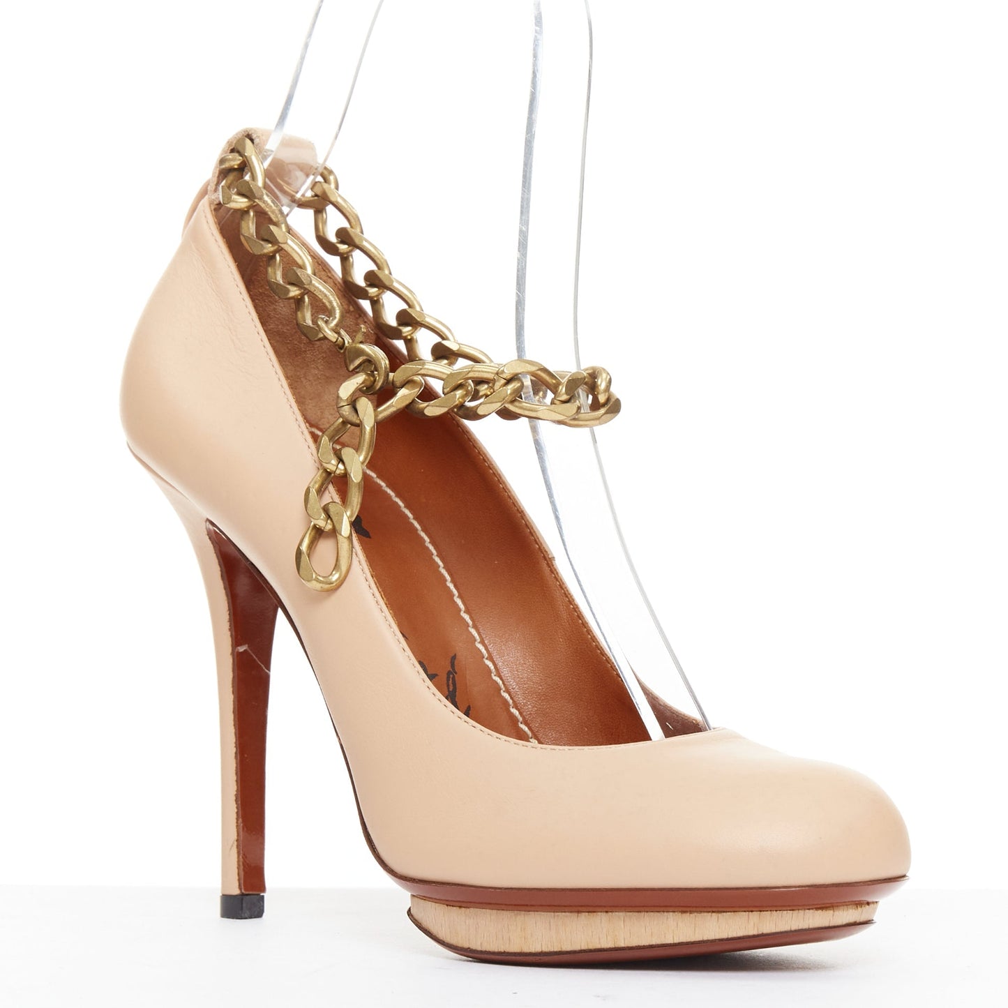 Women's Lanvin 2010 Leather Platform Pumps