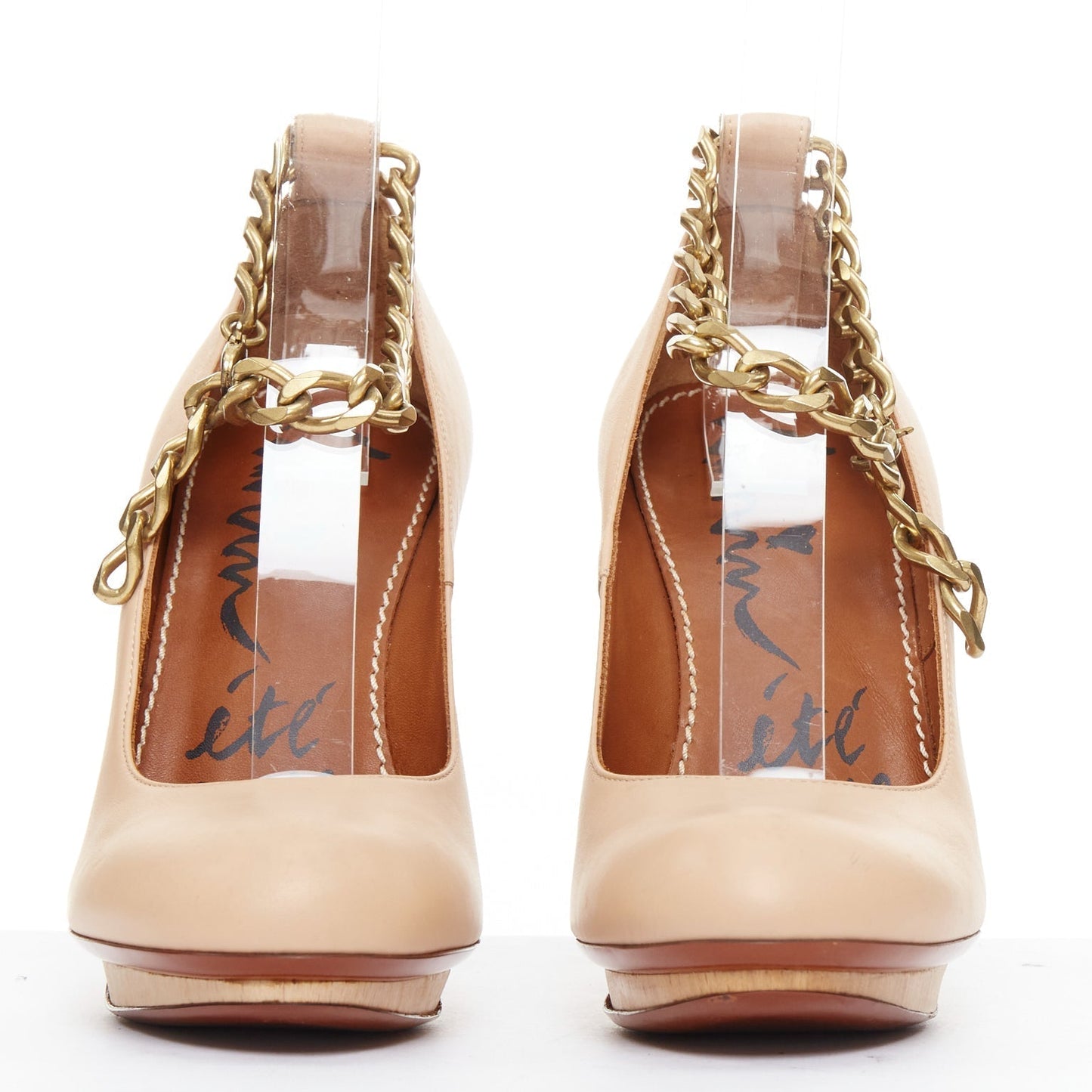 Women's Lanvin 2010 Leather Platform Pumps