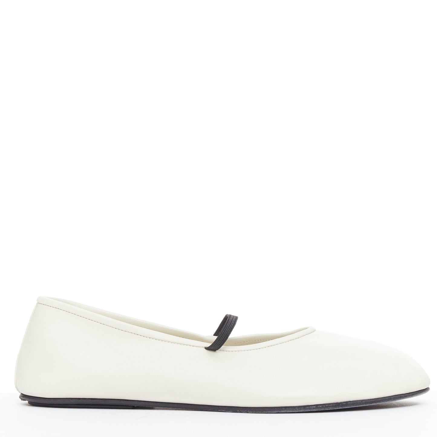 Women's The Row Leather Elastic Ballerina Flats
