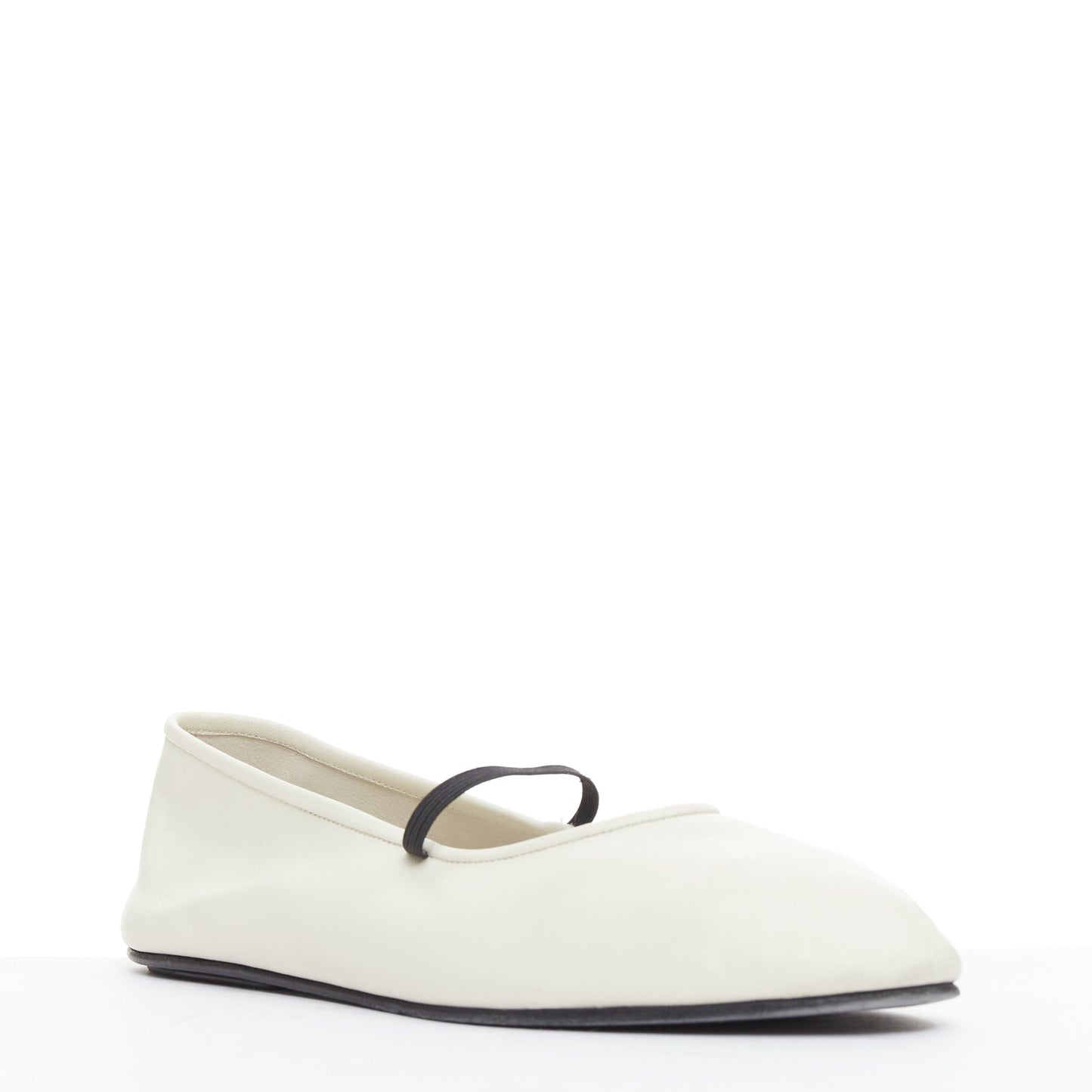 Women's The Row Leather Elastic Ballerina Flats