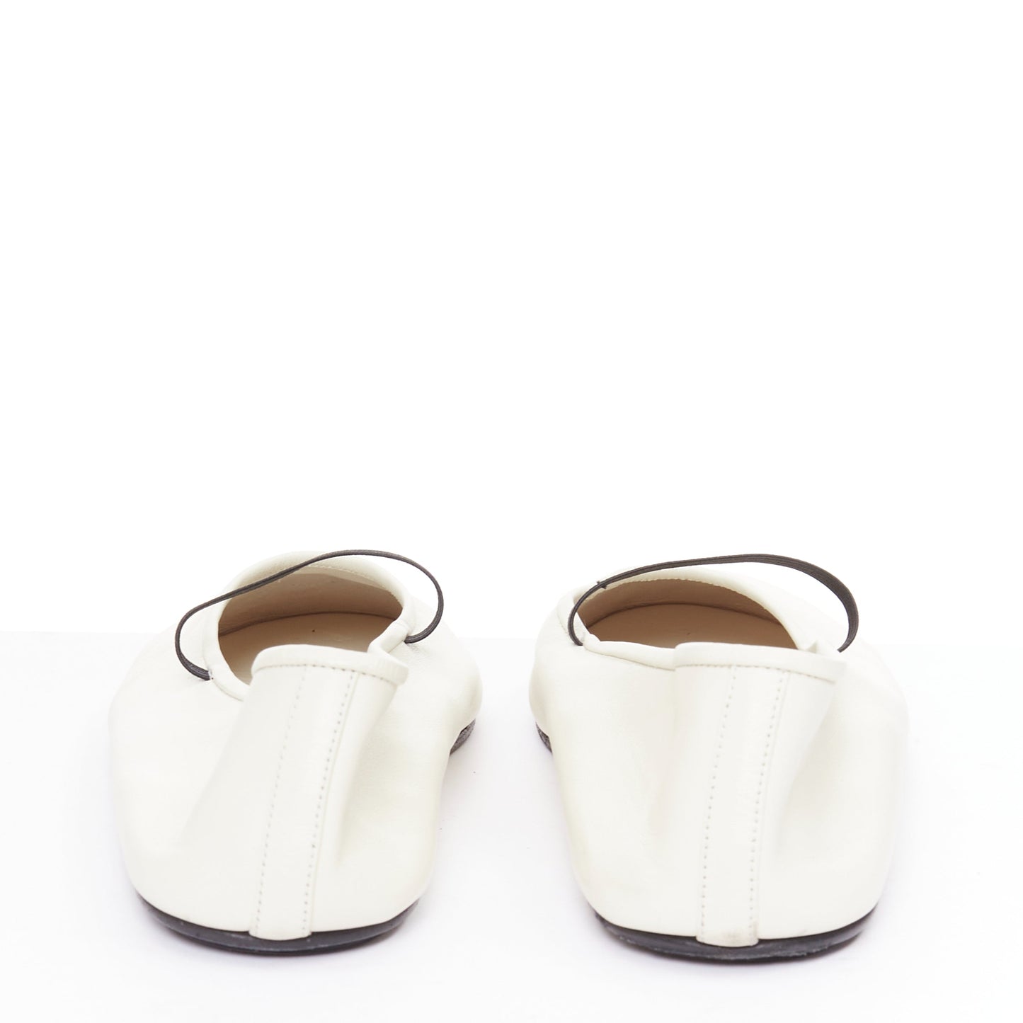 Women's The Row Leather Elastic Ballerina Flats