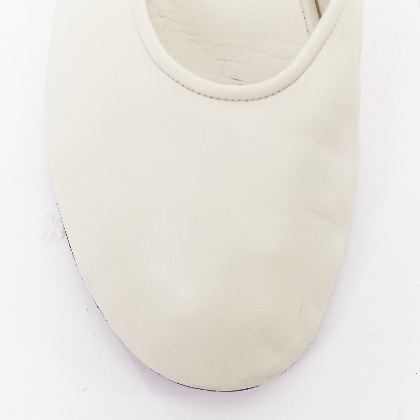 Women's The Row Leather Elastic Ballerina Flats
