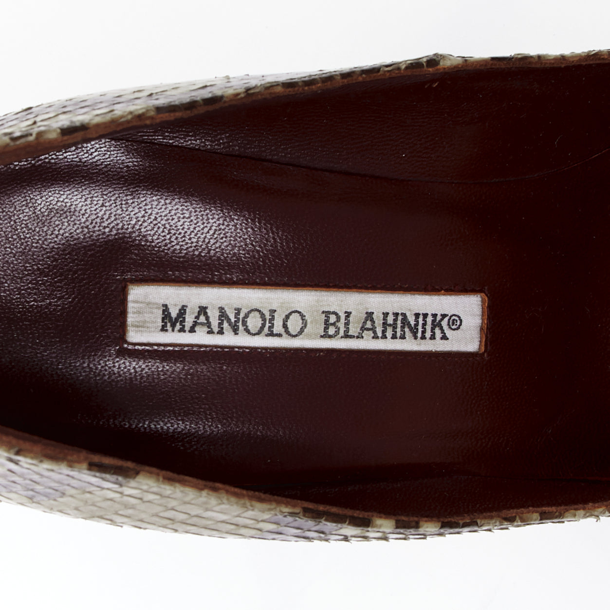 Women's Manolo Blahnik Leather Rose Pumps