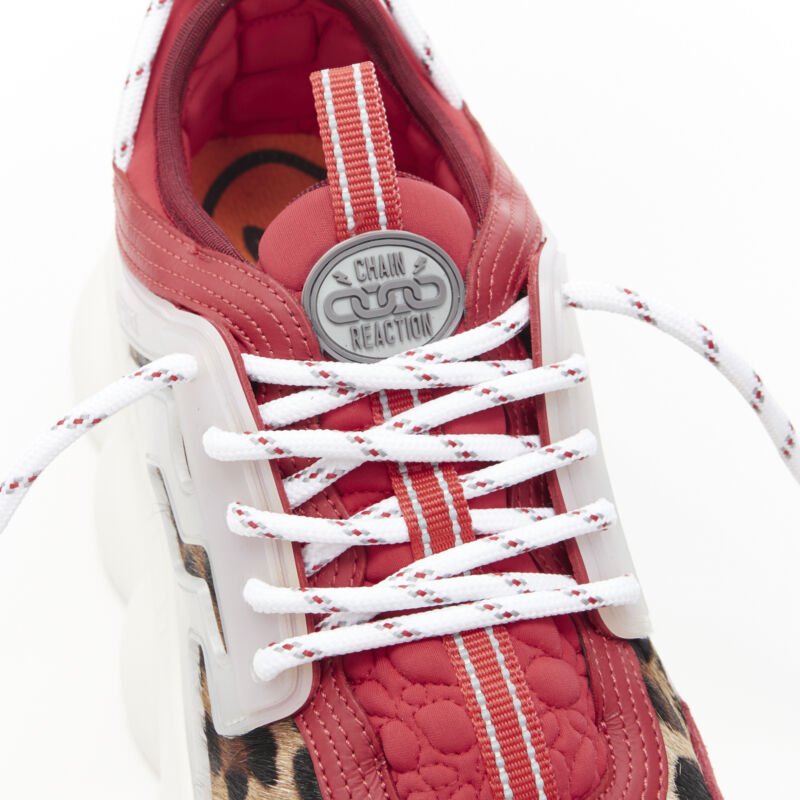 Men's Versace Chain Reaction Leopard Chunky Sneaker