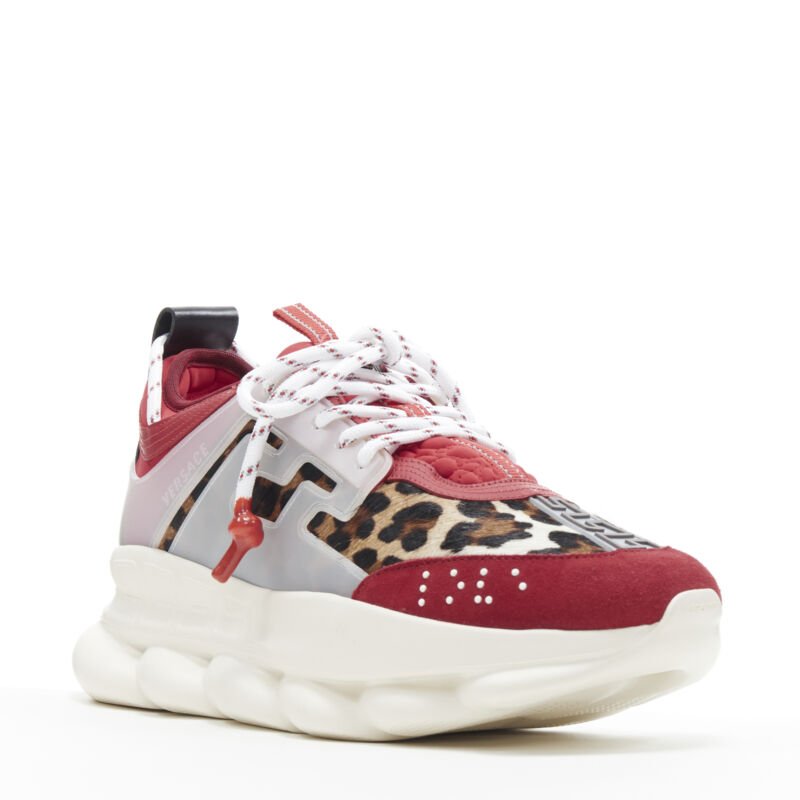 Men's Versace Chain Reaction Leopard Chunky Sneaker