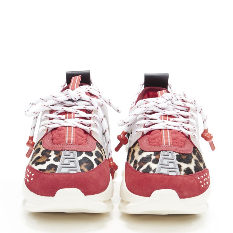 Men's Versace Chain Reaction Leopard Chunky Sneaker
