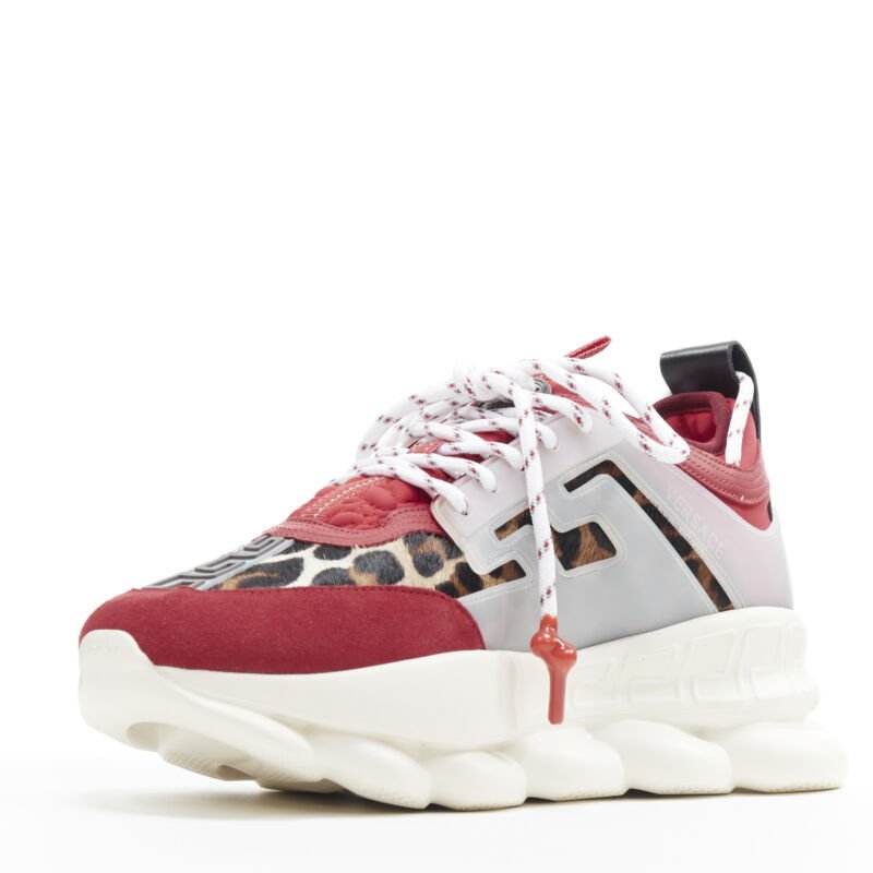 Men's Versace Chain Reaction Leopard Chunky Sneaker
