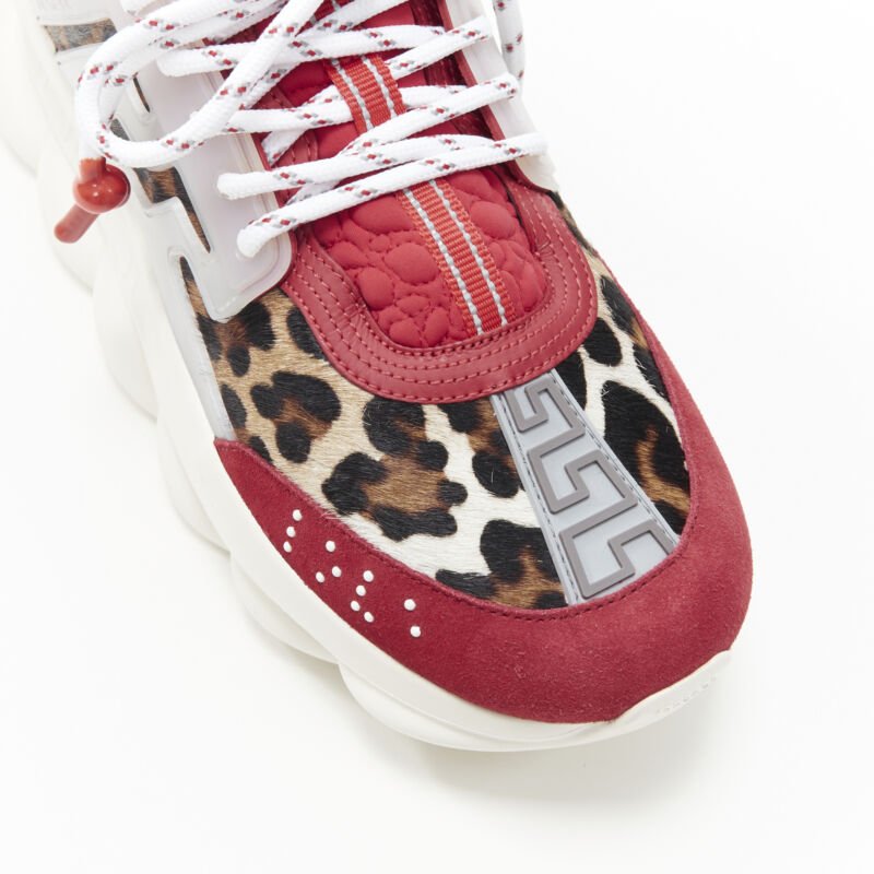 Men's Versace Chain Reaction Leopard Chunky Sneaker