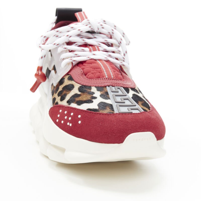 Men's Versace Chain Reaction Leopard Chunky Sneaker
