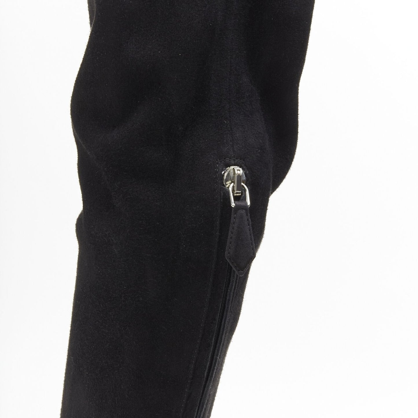 Women's Miu Miu Suede Jewelled Over Knee Boots