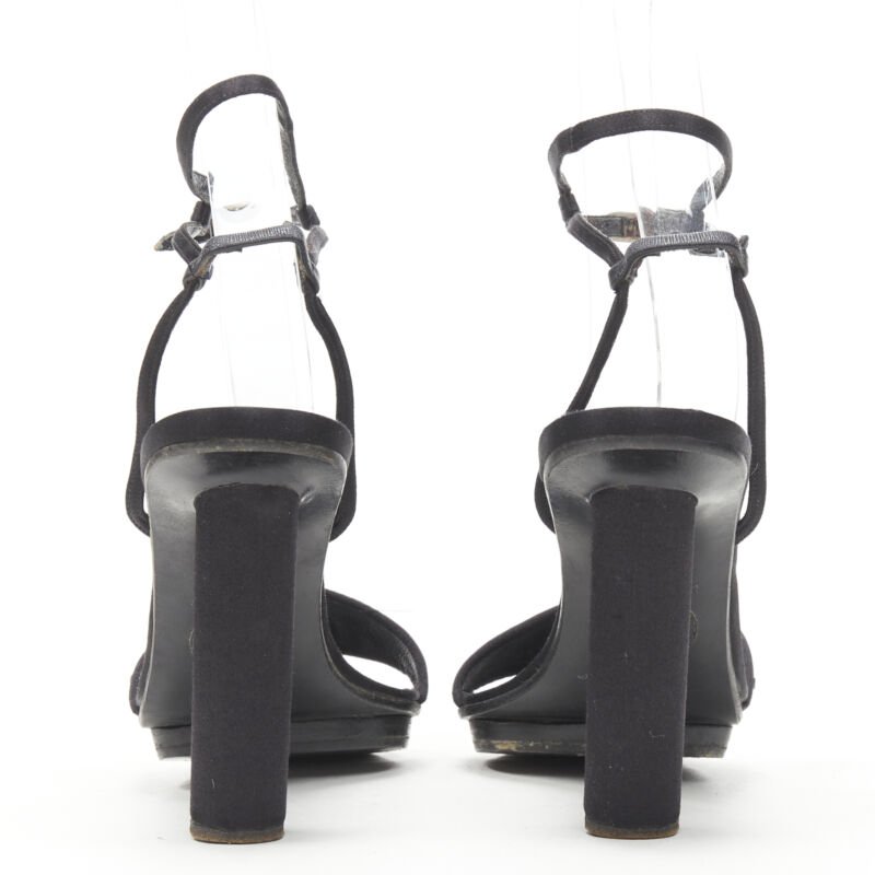 Women's Gianni Versace Satin Crystal Sandals