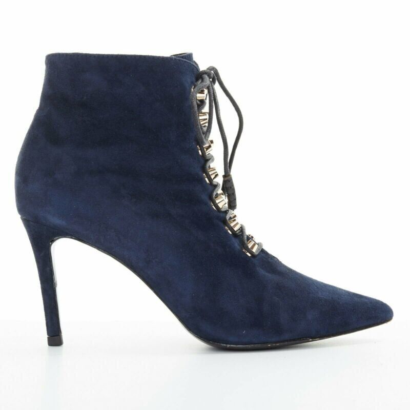 Women's Balenciaga Suede Stud Lace Up Bootie