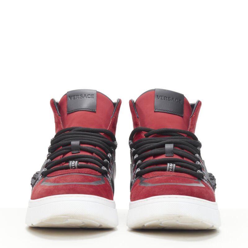 Men's Versace Suede Medusa Ribbon Sneakers