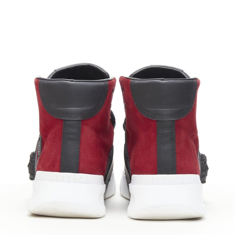 Men's Versace Suede Medusa Ribbon Sneakers