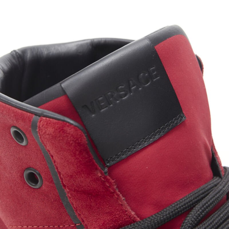 Men's Versace Suede Medusa Ribbon Sneakers