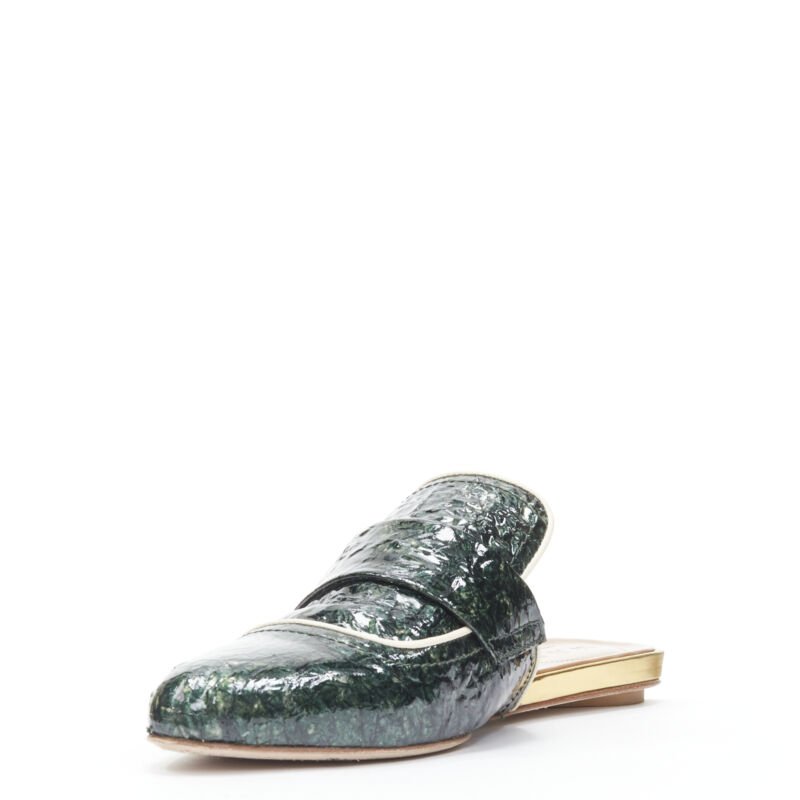 Women's Marni Patent Point Toe Slip On Mules