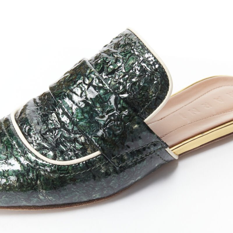 Women's Marni Patent Point Toe Slip On Mules