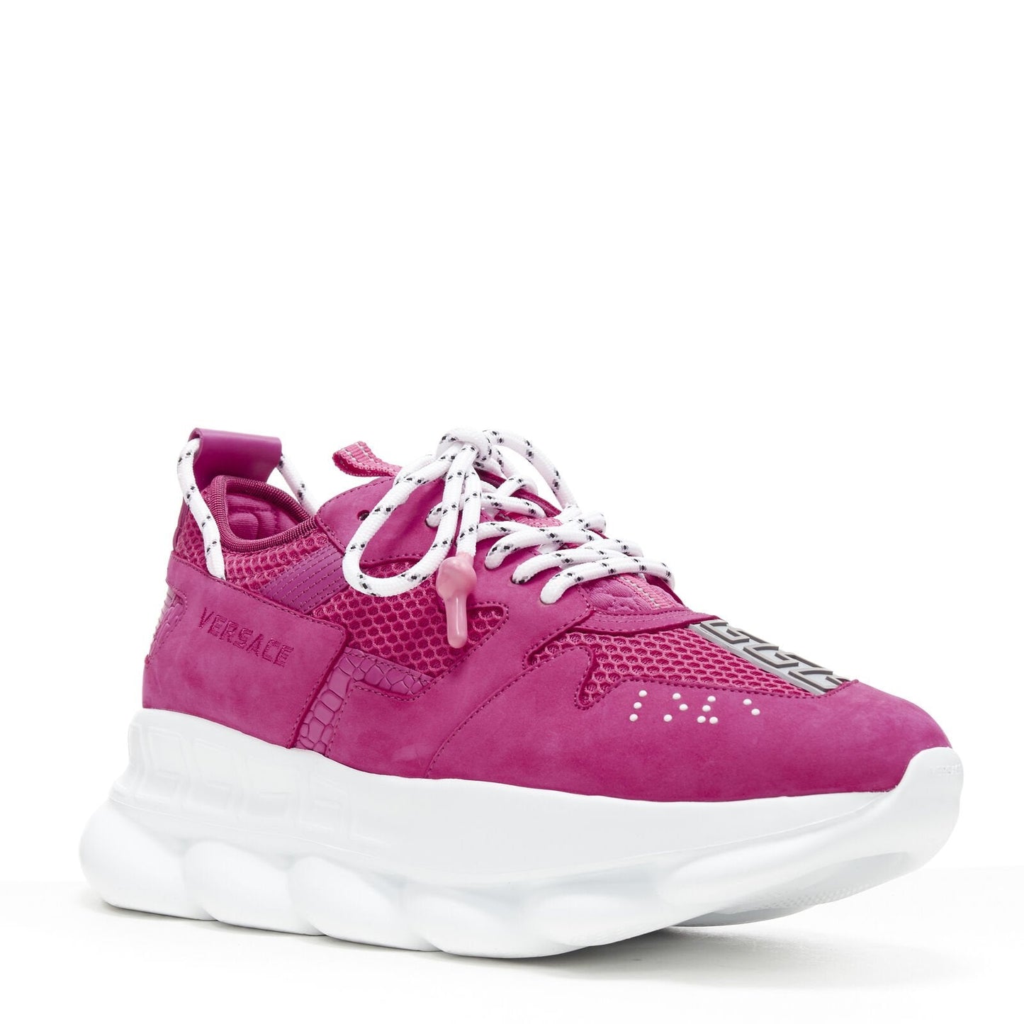 Men's Versace Chain Reaction Pink Sneakers