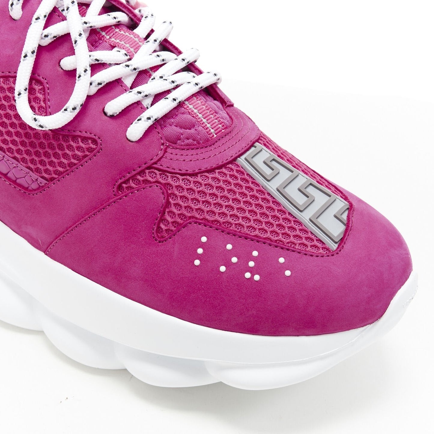 Men's Versace Chain Reaction Pink Sneakers