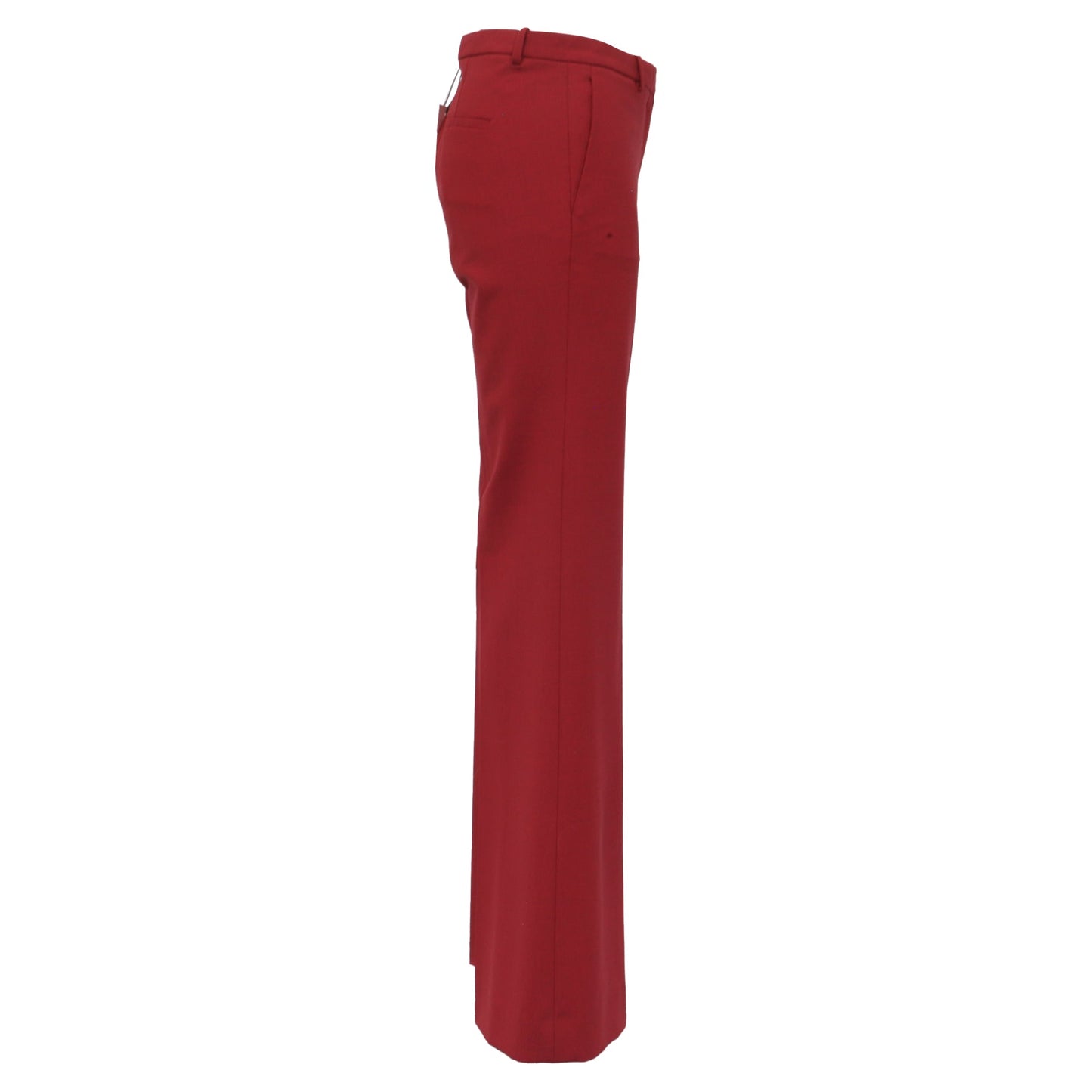 Women's Thoery Straight Leg Pants in Red Virgin Wool