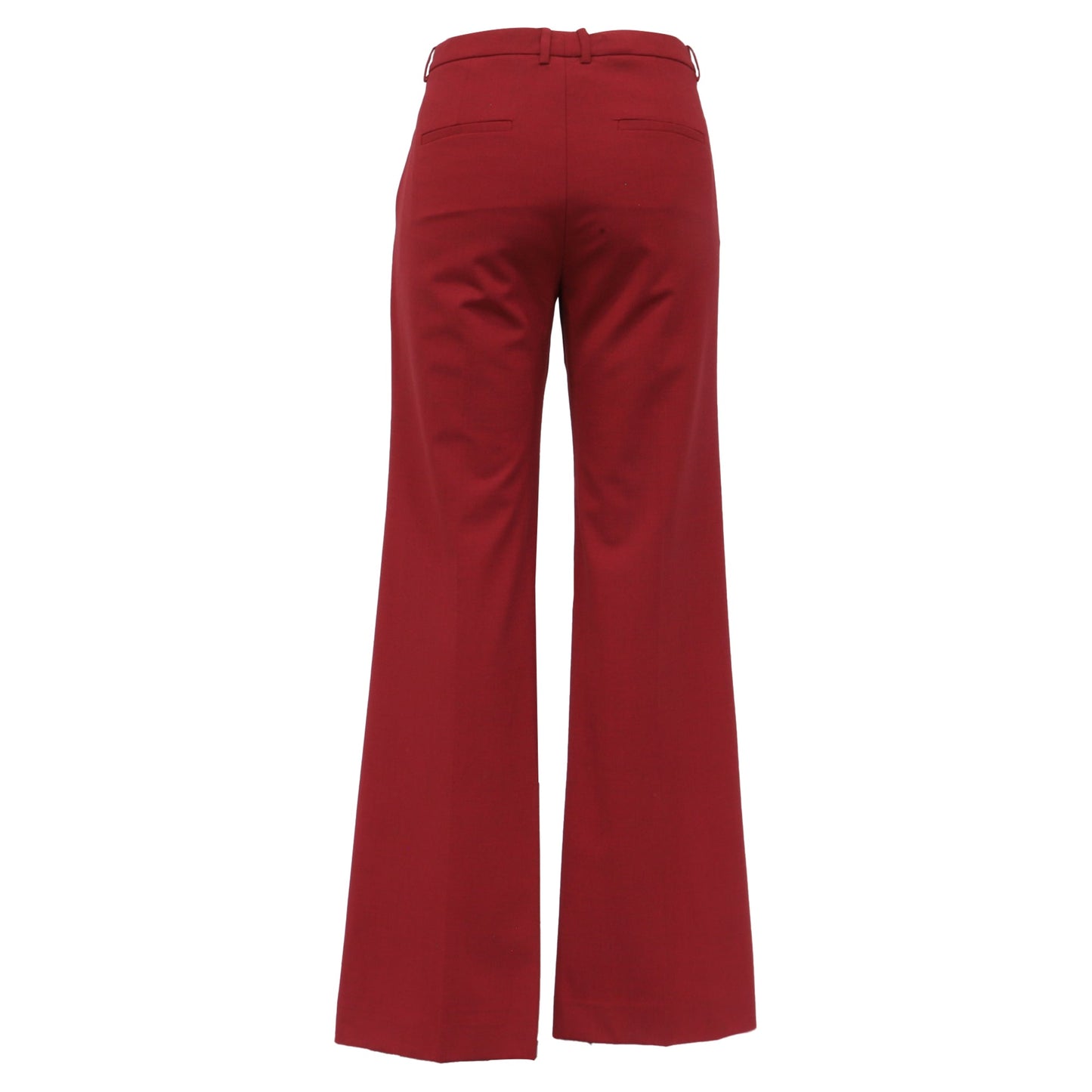 Women's Thoery Straight Leg Pants in Red Virgin Wool